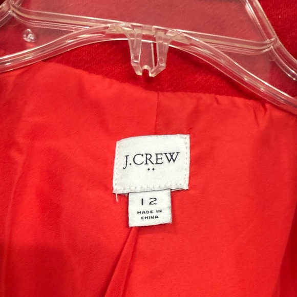 ❤️ J. Crew Women's Red Coat, Beautiful Wool, Size 12, Excellent!! - Picture 3 of 6